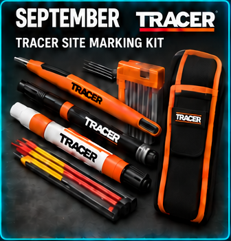 TRACER deep-hole pencil, permanent marker, paint marker, refills and holster