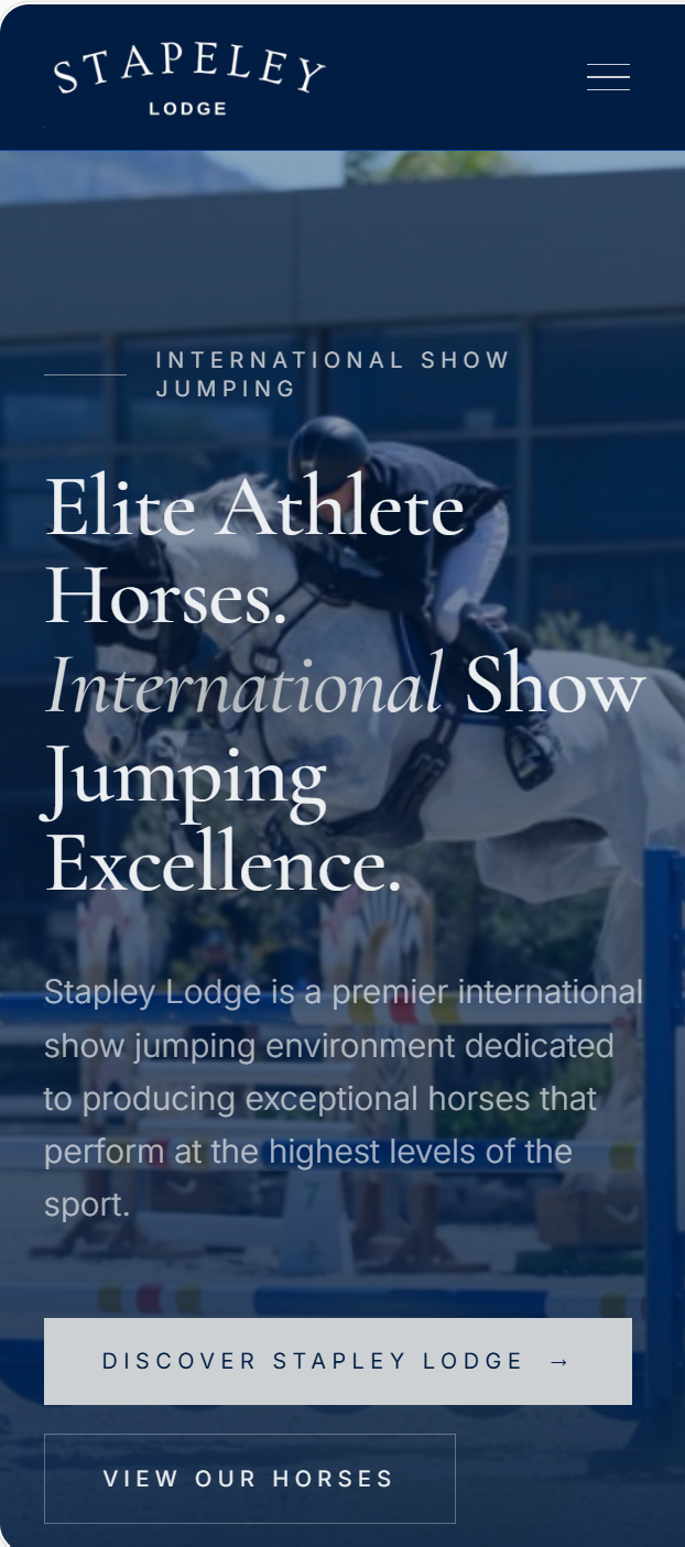 Stapley Lodge mobile preview