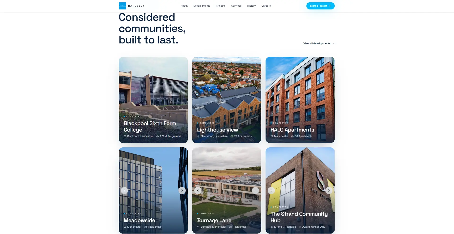 Bardsley Construction — Developments & projects